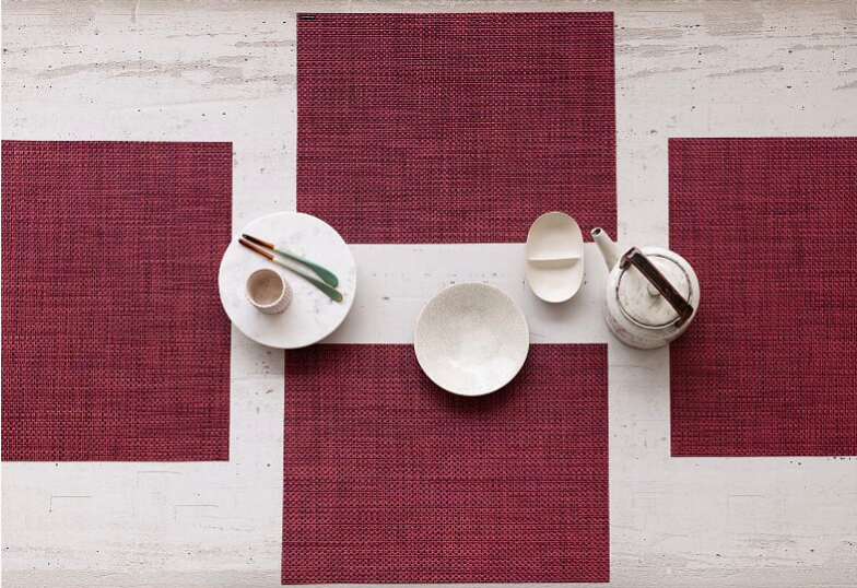 Chilewich Basketweave Placemats; courtesy Chilewich