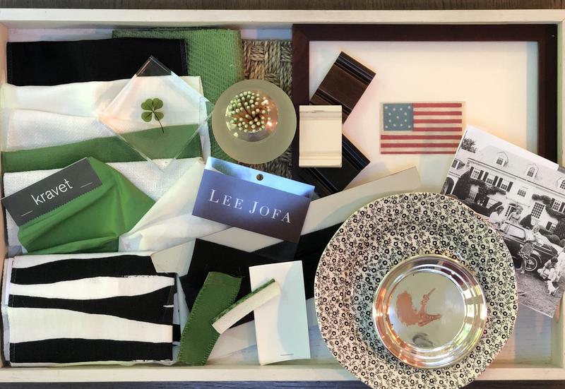 Designer Billy Ceglia's inspiration board for the Alden Parkes showhouse event; courtesy Billy Ceglia