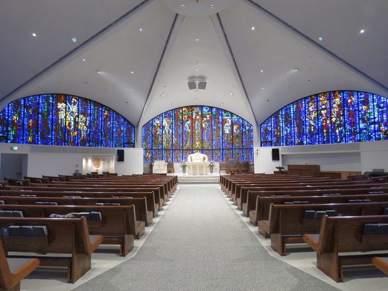 St. Catherine Laboure Church, which has dalle de verre.