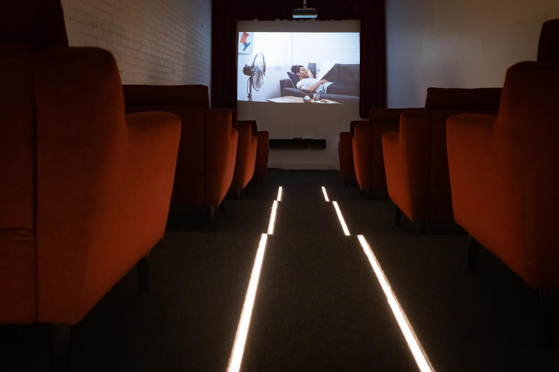 Movie Theater in Burrow House.