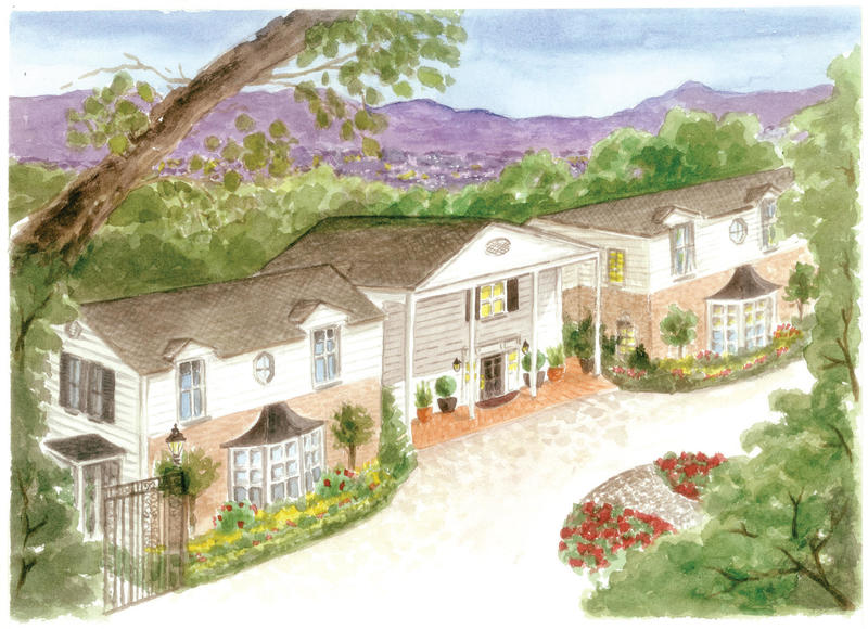 A rendering of this year's Pasadena Showcase House of Design