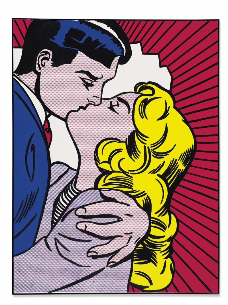Roy Lichtenstein's Kiss III