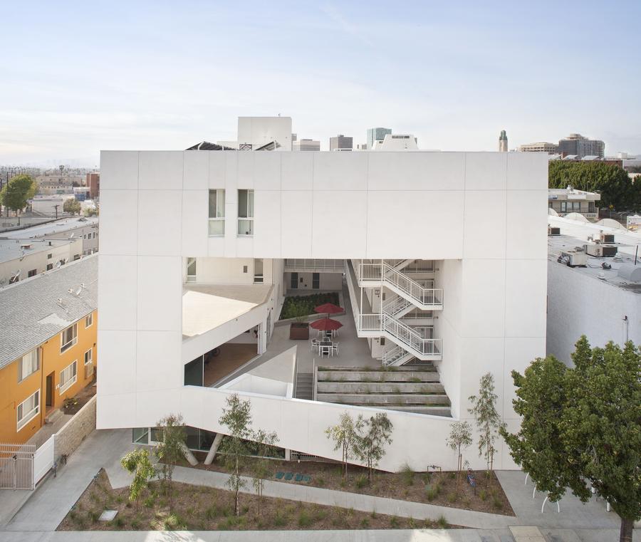 The Six, built and operated by Skid Row Housing Trust. Designed by Brooks+Scarpa Architects.