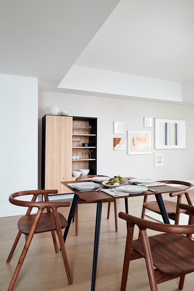 The interior of the shoppable penthouse at 70 Pine.