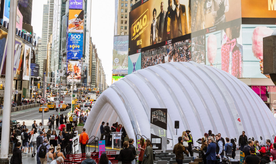 The Design Pavilion in Times Square during NYCxDesign last year