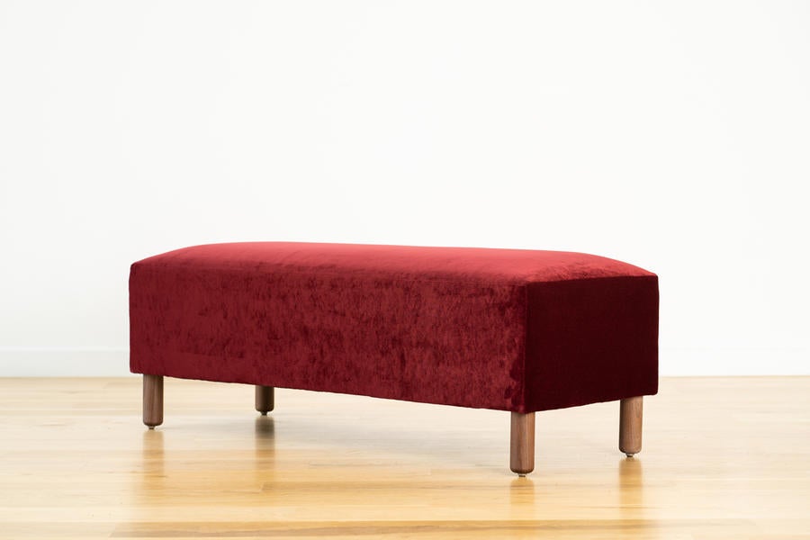 The Hawthorne bench in Merlot from Saltwolf