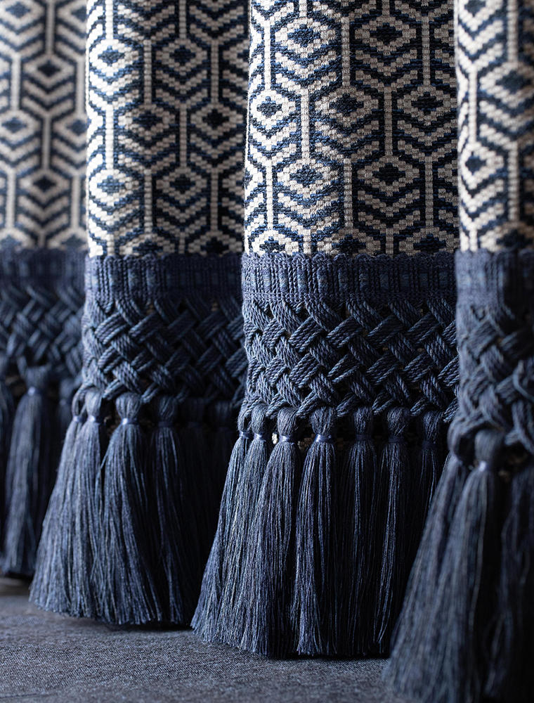 Édelie linen tassel skirt fringe from Samuel & Sons