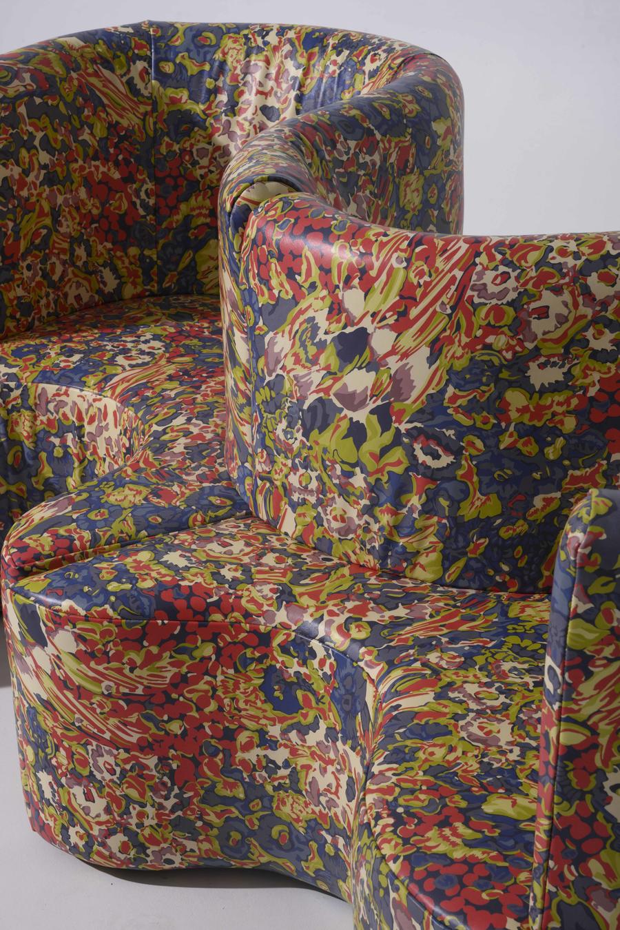 A sofa covered in Florabunda from Moore & Giles