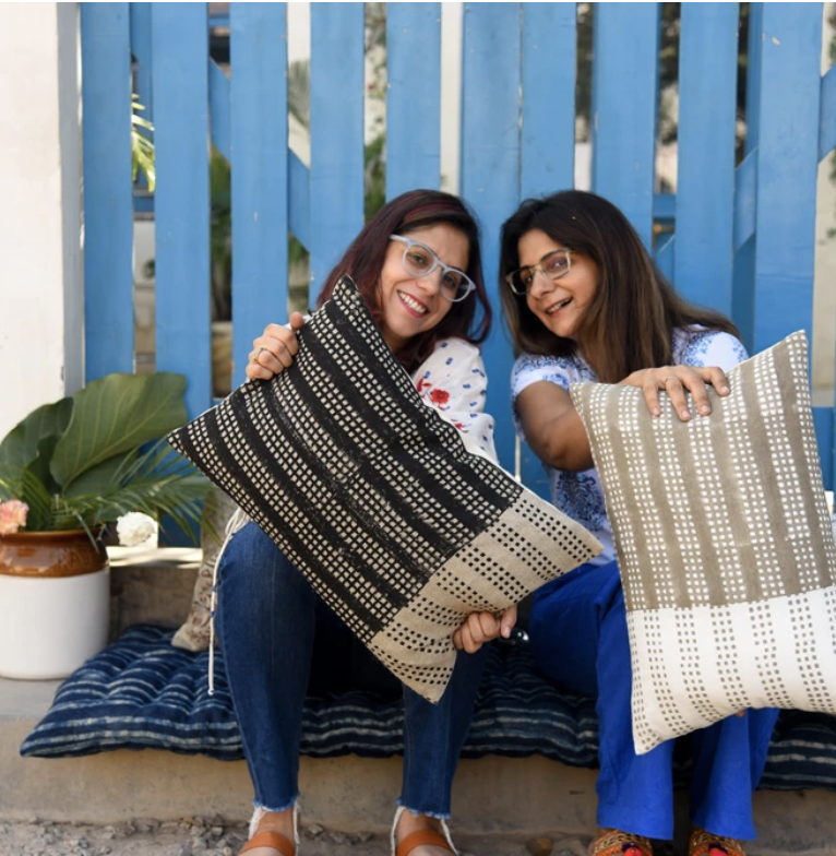 This sister-owned brand’s modern take on traditional Indian textiles