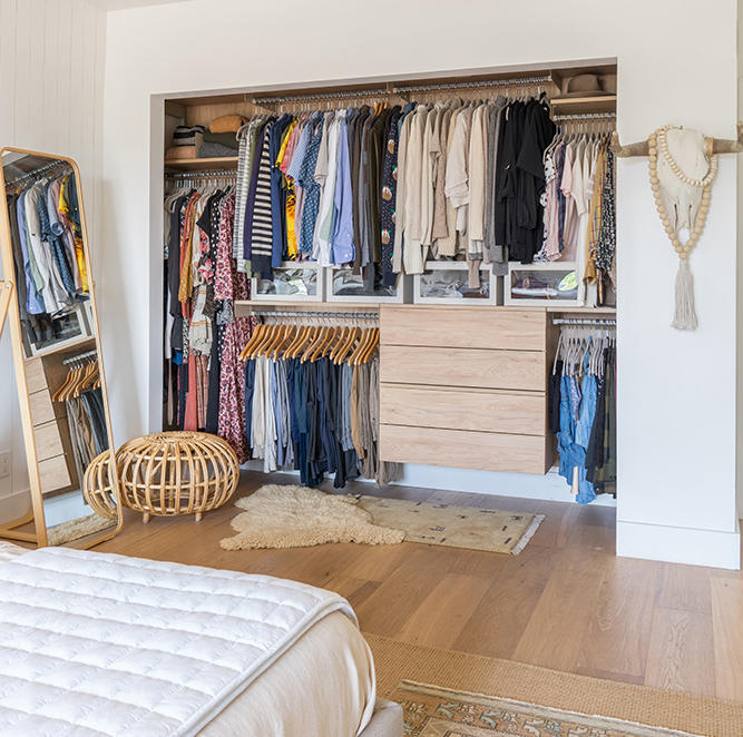 The Avera closet as designed by Natalie Myers
