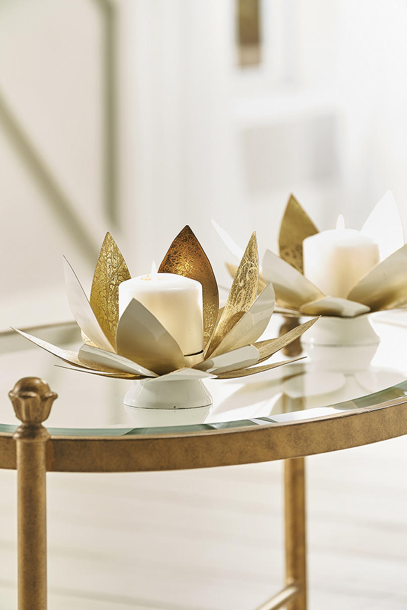 The lotus candleholder from Chelsea House