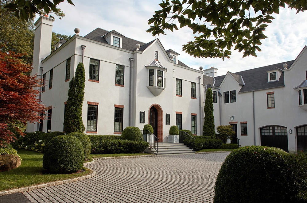 The exterior of the house in Westchester