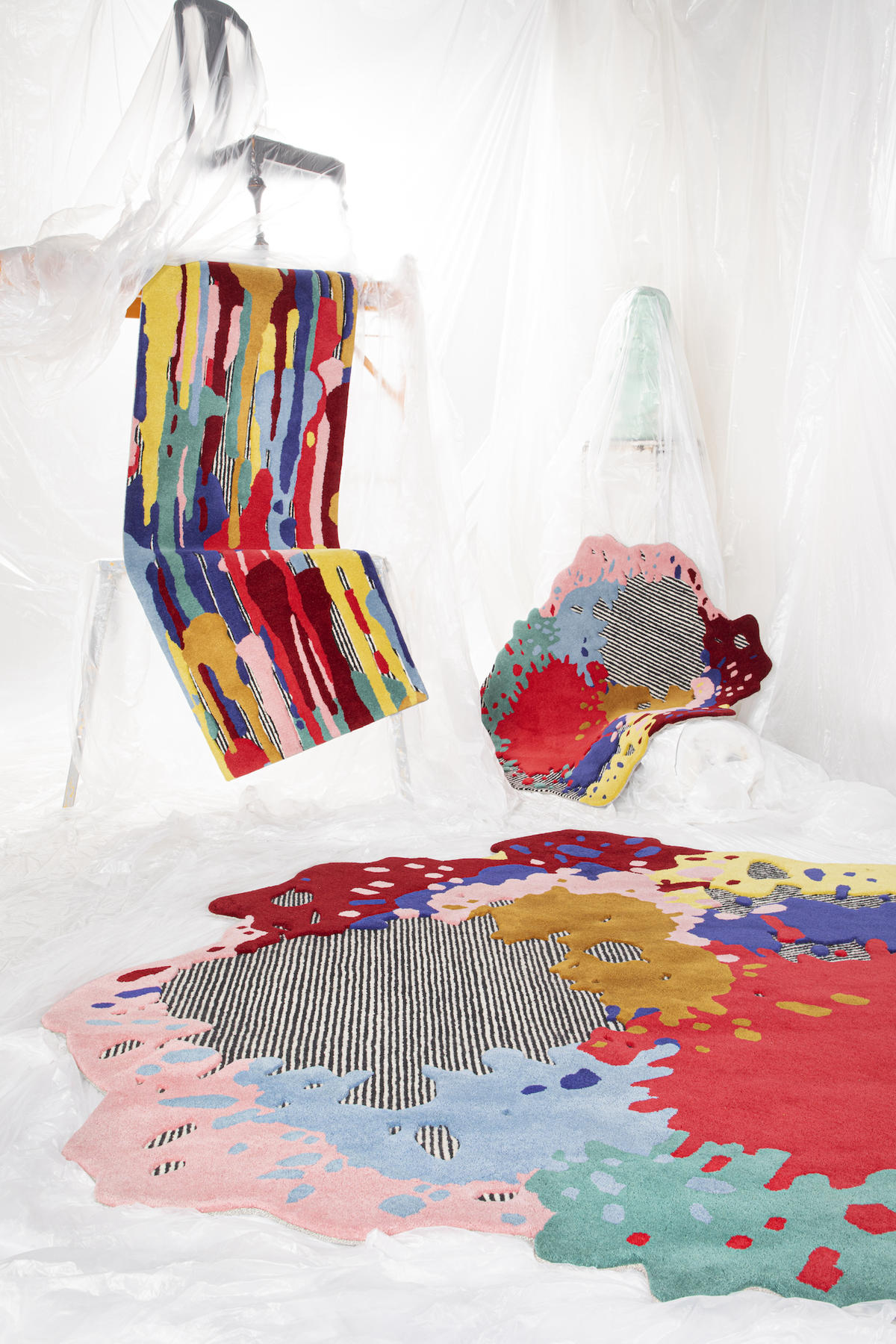 This fiber artist uses an old-school tufting gun to ‘paint with yarn’