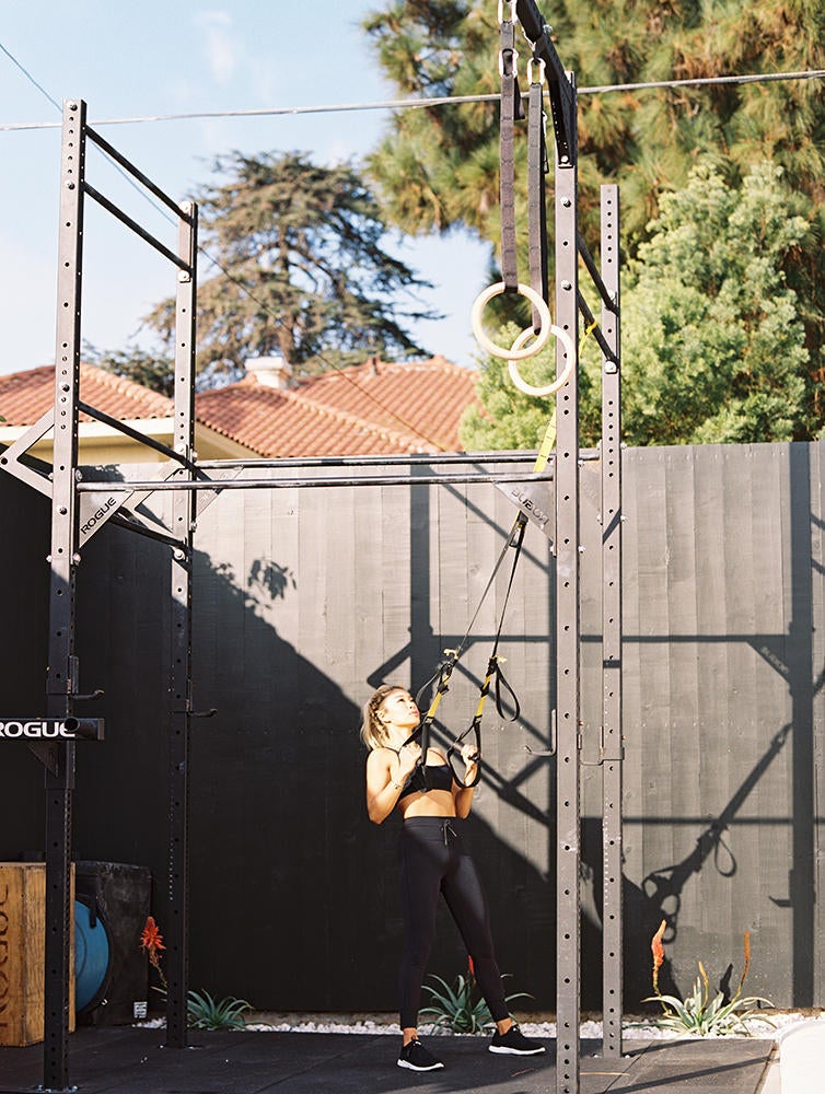 An outdoor CrossFit area