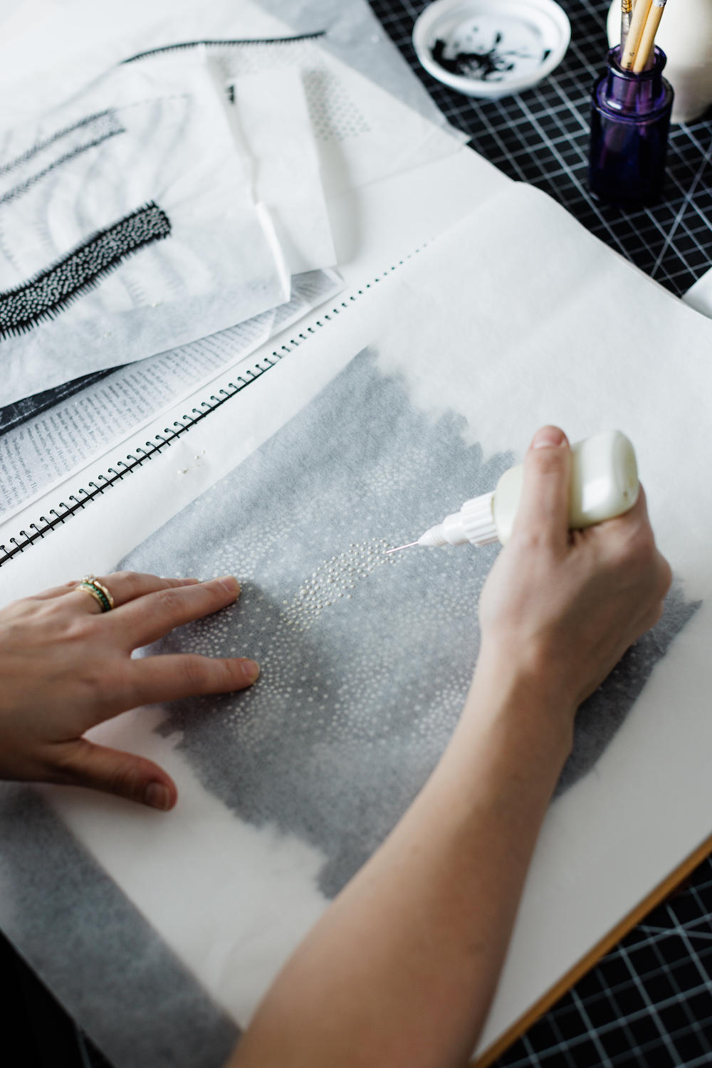This designer employs a medley of artisanal techniques in her textiles