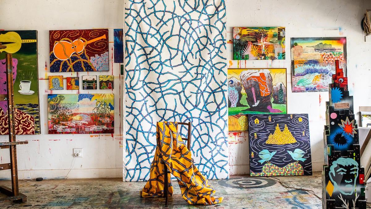 A Louisiana artist’s bold textiles call forth Cajun Country