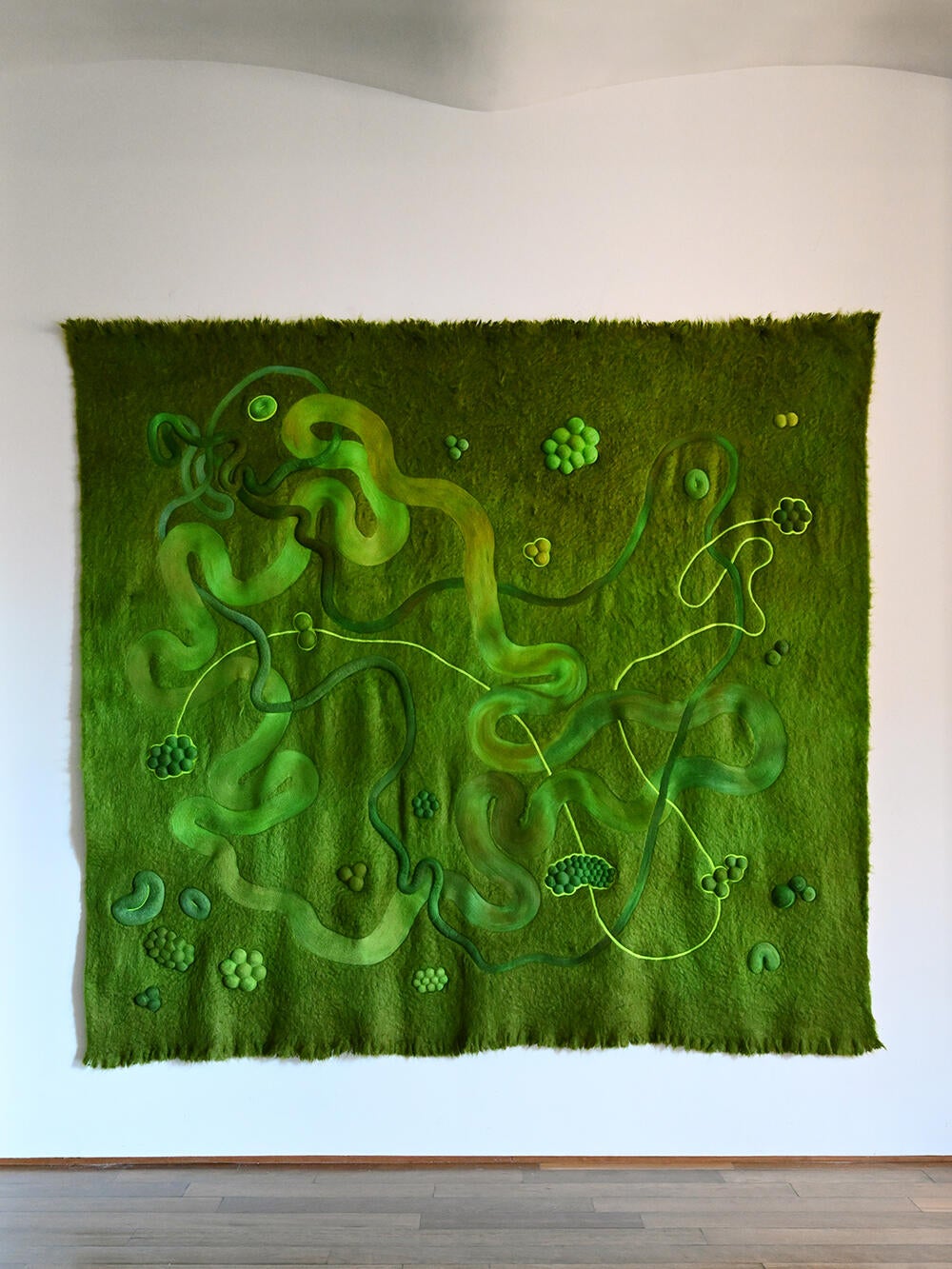 This New York artist’s sculpted wool designs bring the outside in