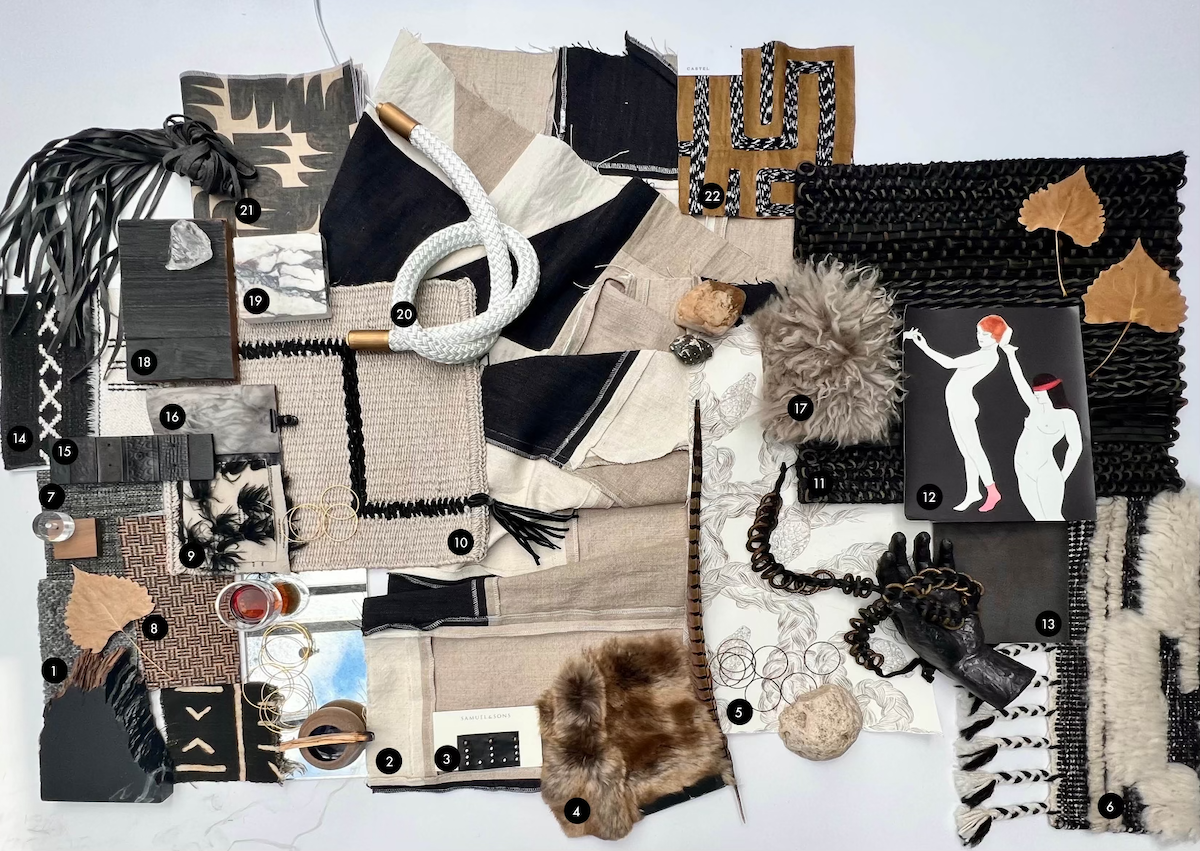 Aimee Wertepny’s wild array of reversible fabrics, tasseled rugs and raffia wallcoverings