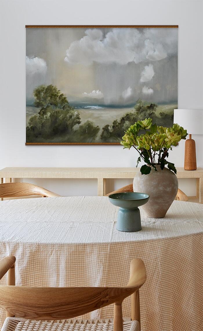 Caitlin’s Beach tapestry by Tessa Brown for Artfully Walls