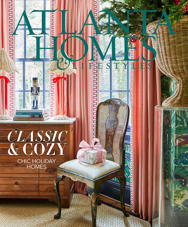 The December 2024 cover of Atlanta Homes & Lifestyles