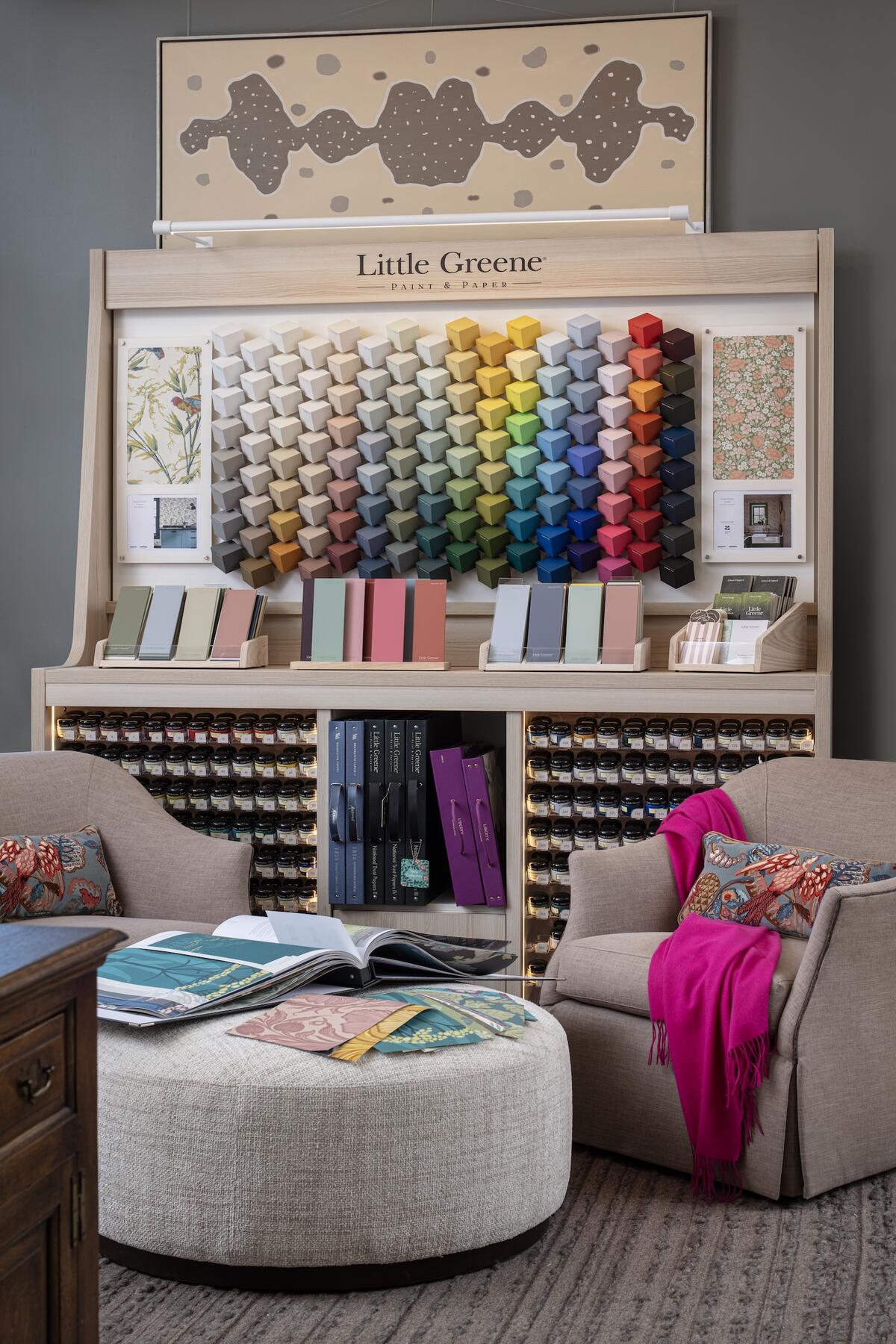 The shop recently began carrying Little Greene paints