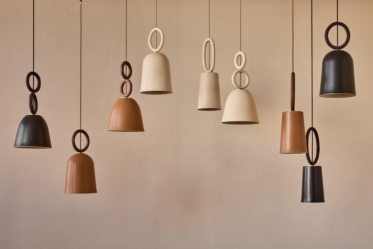 A selection of ceramic pendant lights from Lostine and NPage Studio’s Grove Street collection A selection of ceramic pendant lights from Lostine and NPage Studio’s Grove Street collection