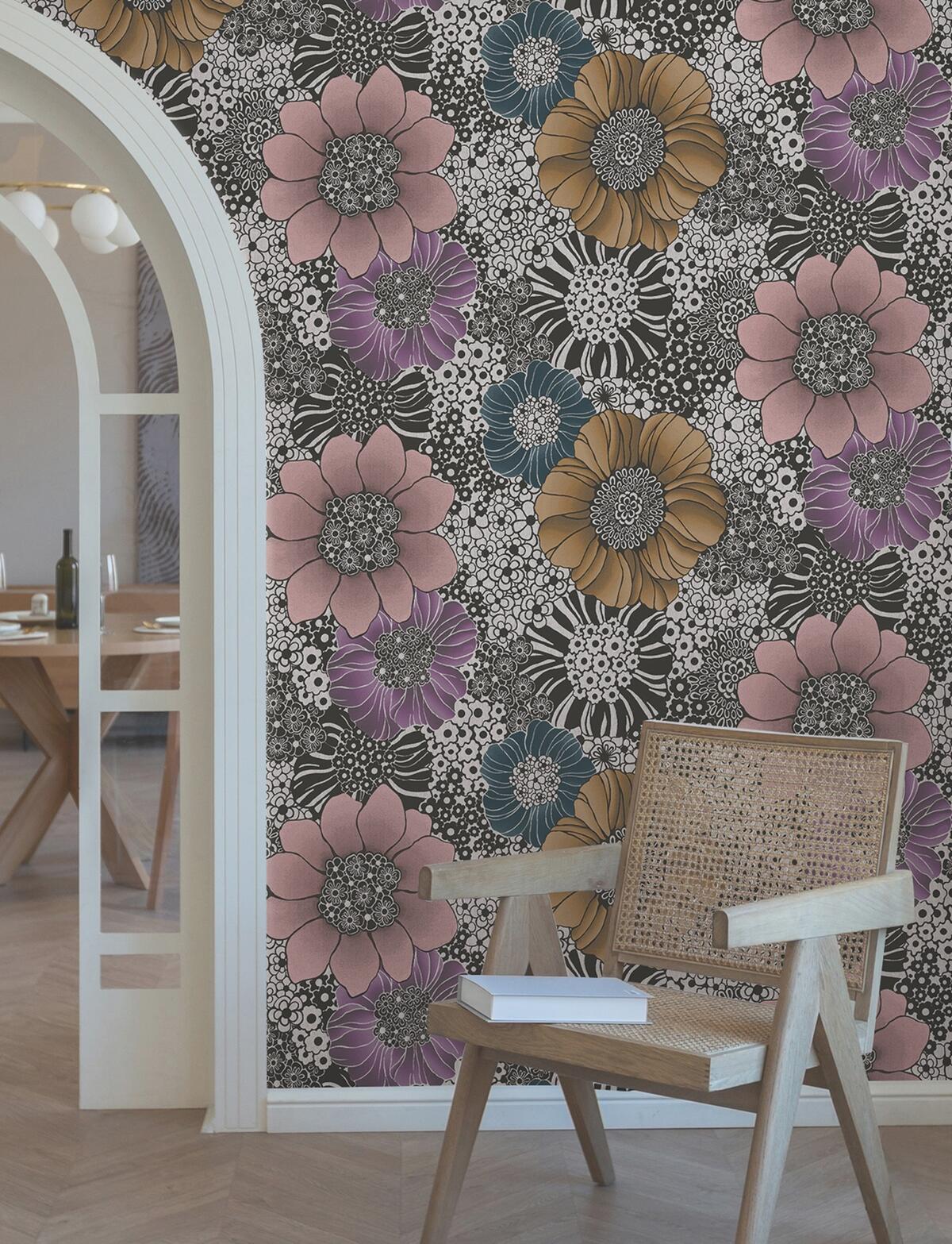 York Wallcoverings has teamed up with Italian fashion house Missoni for a peel-and-stick wallpaper line