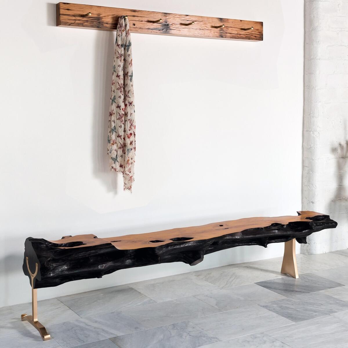 The Yew log bench The Yew log bench