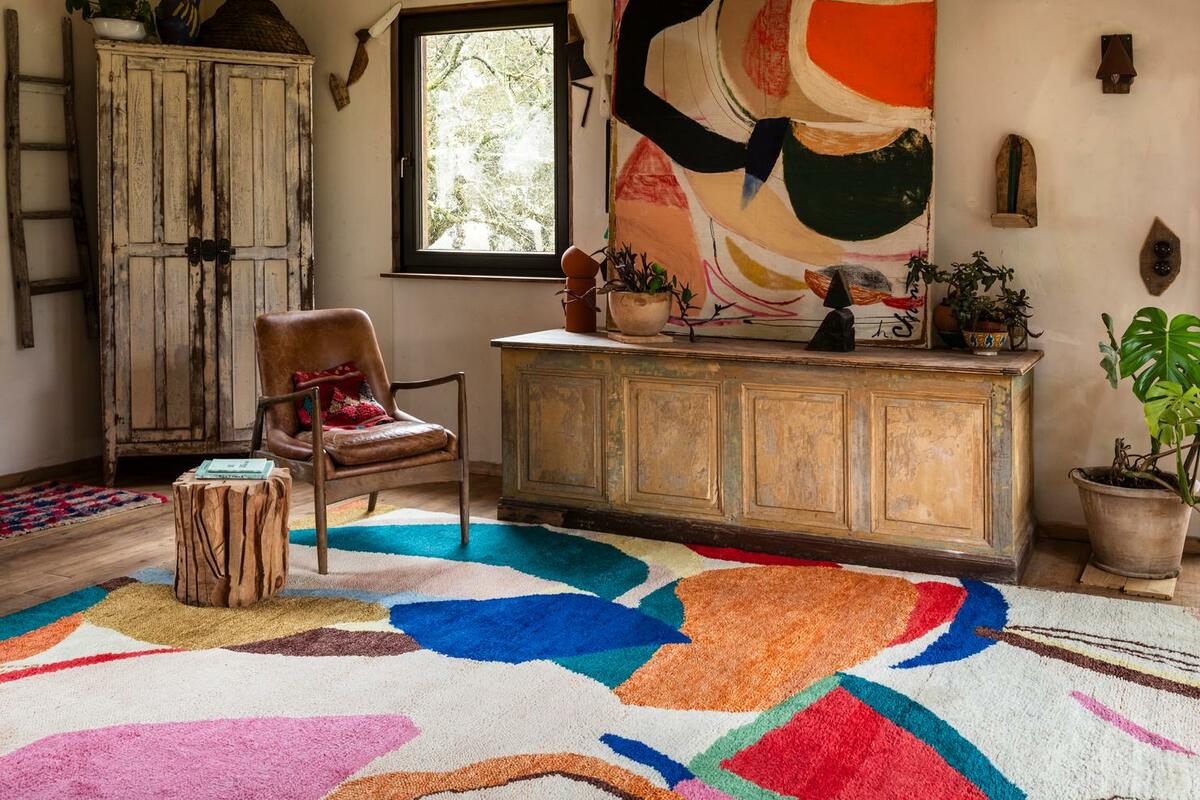 The Kaleidoscope wool rug by Heather Chontos for Layered