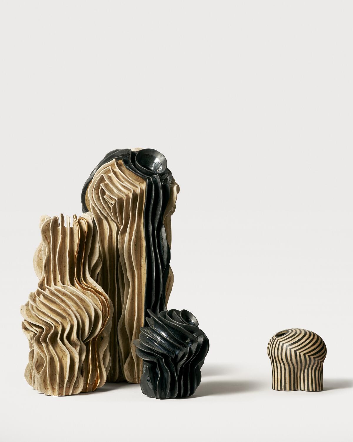 Sculptural vessels that will be featured in Anderson’s exhibit “Homecoming: Objects of Origin” Sculptural vessels that will be featured in Anderson’s exhibit “Homecoming: Objects of Origin”