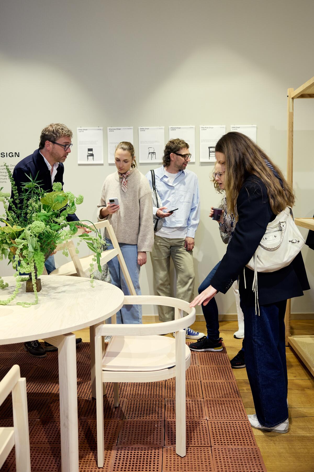 The Fritz Hansen exhibit, a brand that has been showing at the fair since 2015 