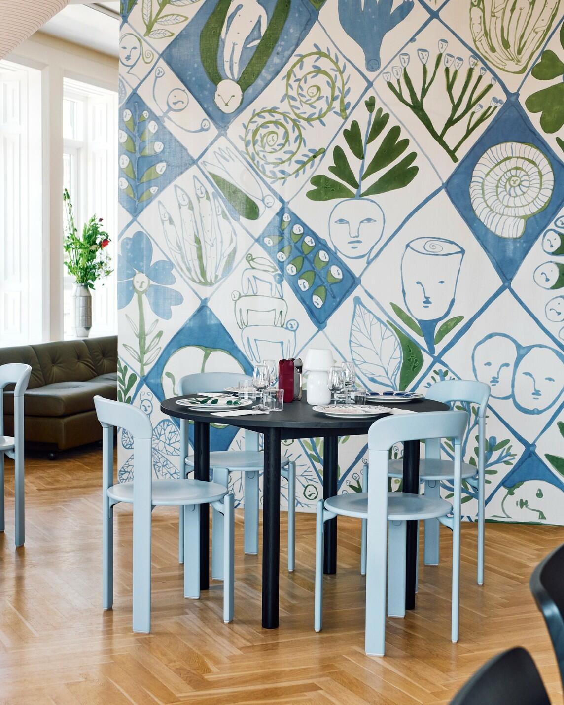 The interior of Hay House, Hay’s retail outpost in the center of town, features items from the La Pittura tableware collection designed by Emma Kohlmann
