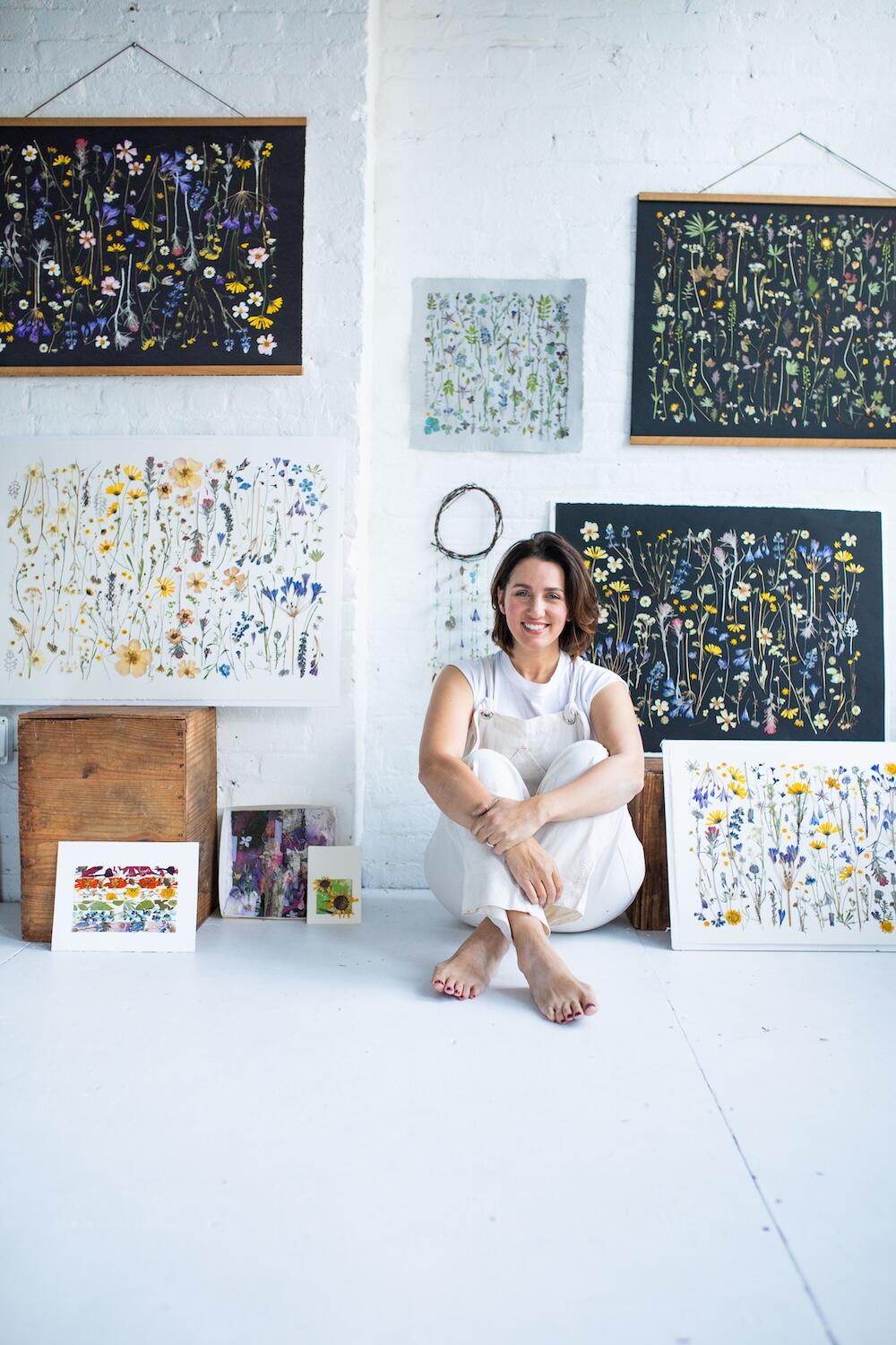 This pressed-flower artist helped craft Taylor Swift’s iconic Grammy Awards dress