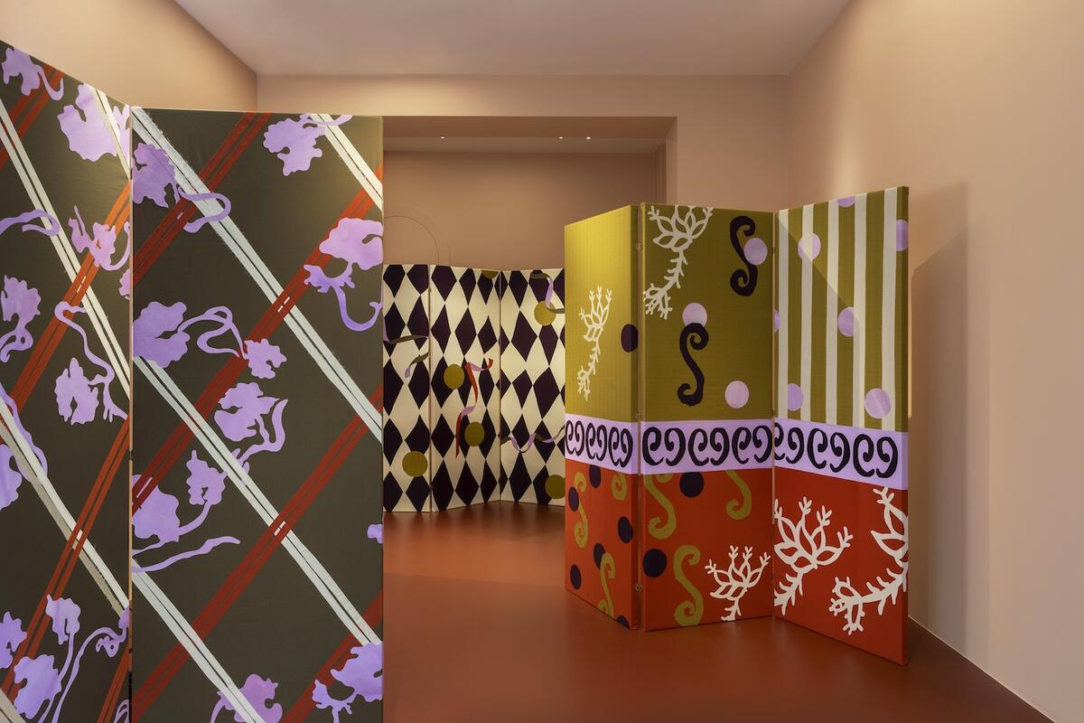 “Holy Craft” by Les Crafties on display at the India Mahdavi showroom in Paris