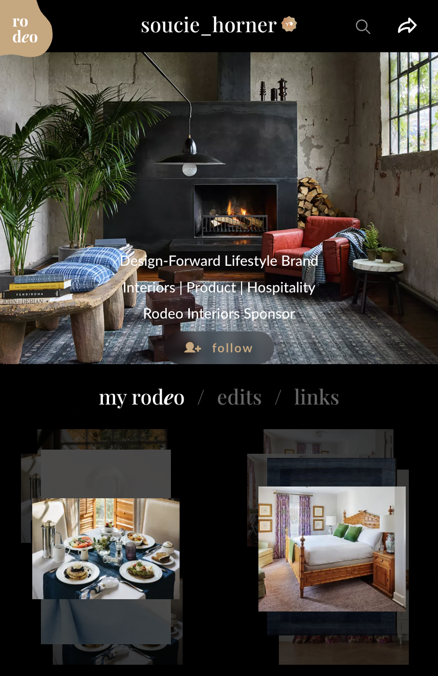 Soucie Horner Design Collective’s page on Rodeo