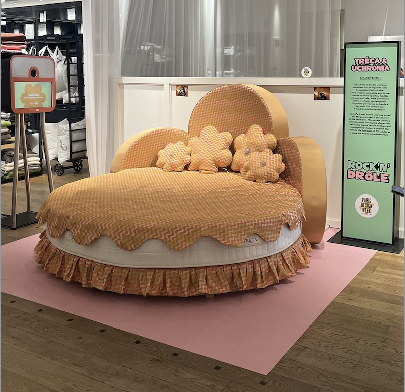 The Marguerite bed by Tréca Paris and Uchronia