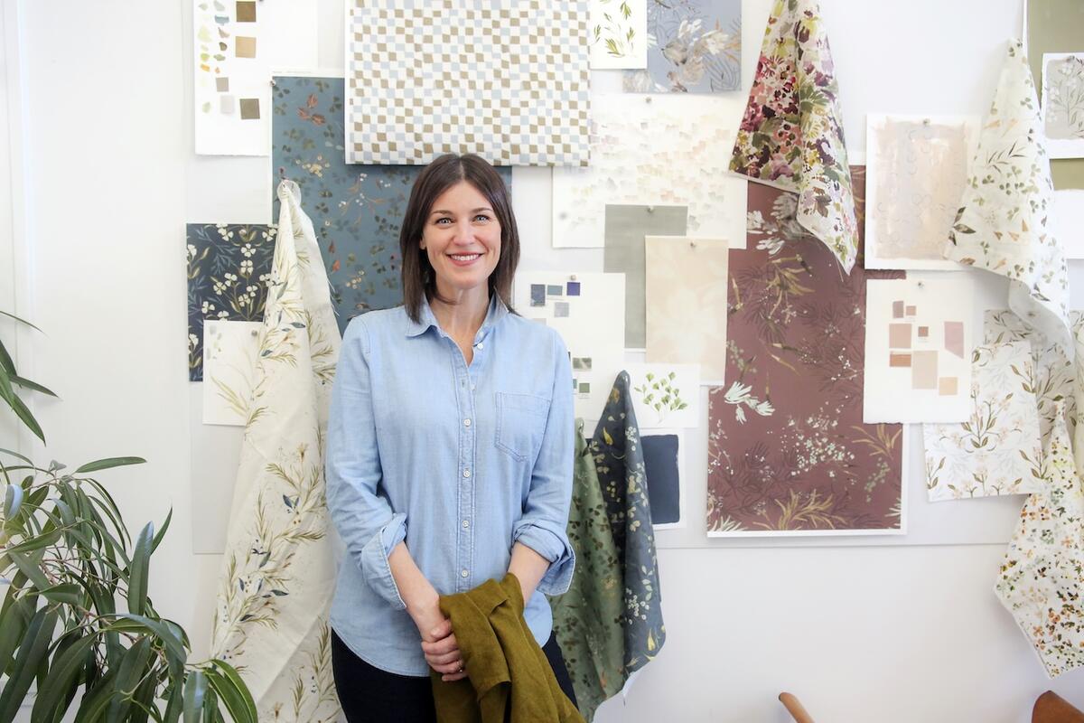 Kelly Ventura inside her Michigan studio