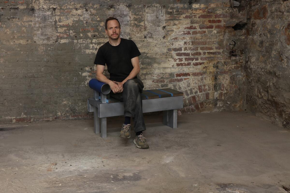 This Baltimore metalworker crafts functional furniture with an element of surprise