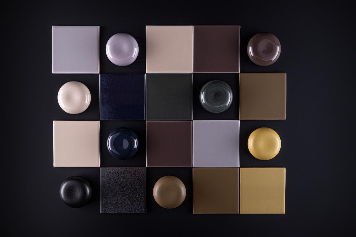 Fireclay Tile debuts in the bath category with colorful ceramic handles