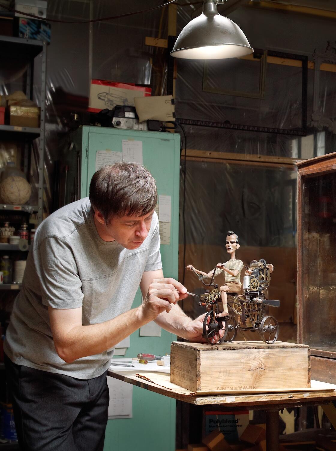 This High Point–famous artist makes motion-activated miniatures
