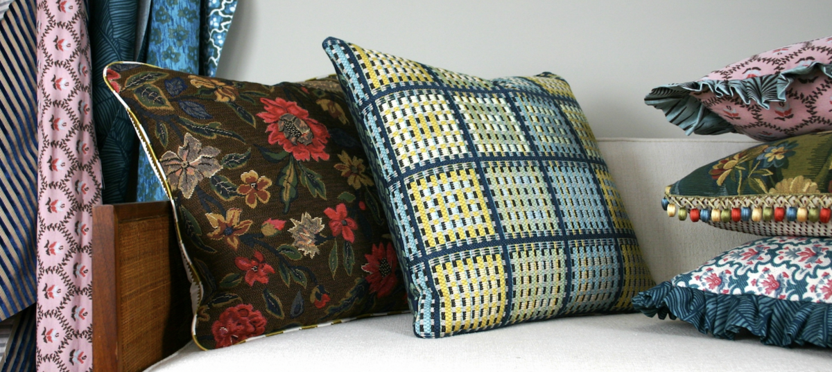 This printmaker takes an artful approach to pillows