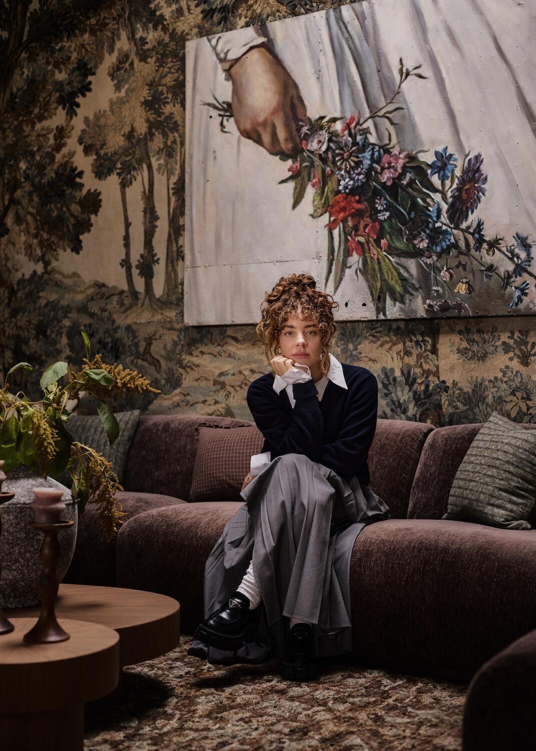 Francesca Grace’s romantic mix of sculptural furniture, vintage-inspired textiles and hand-painted decor