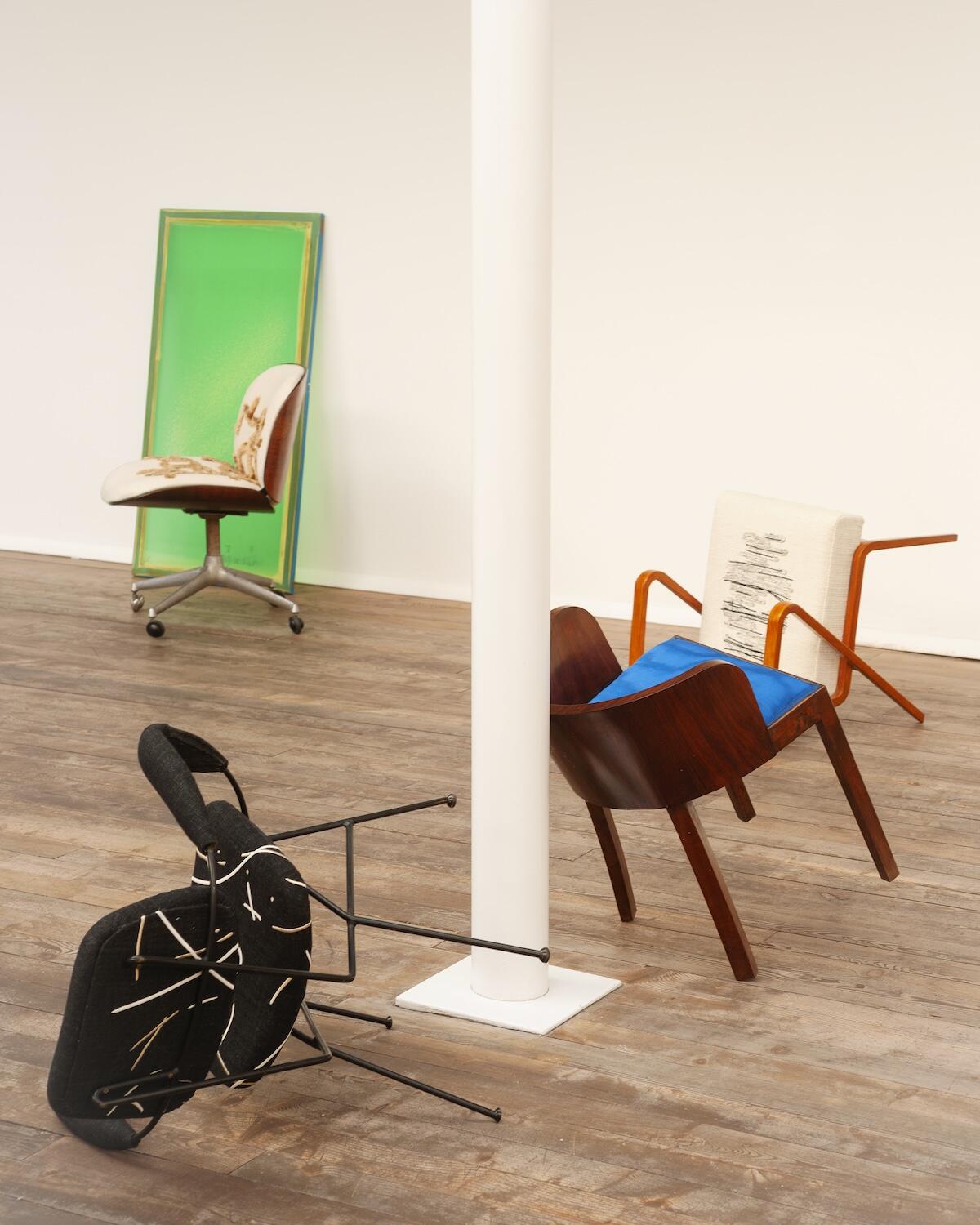 A scene from Dedar’s presentation at Milan Design Week 2026, featuring selections from the Versi Liberi collection