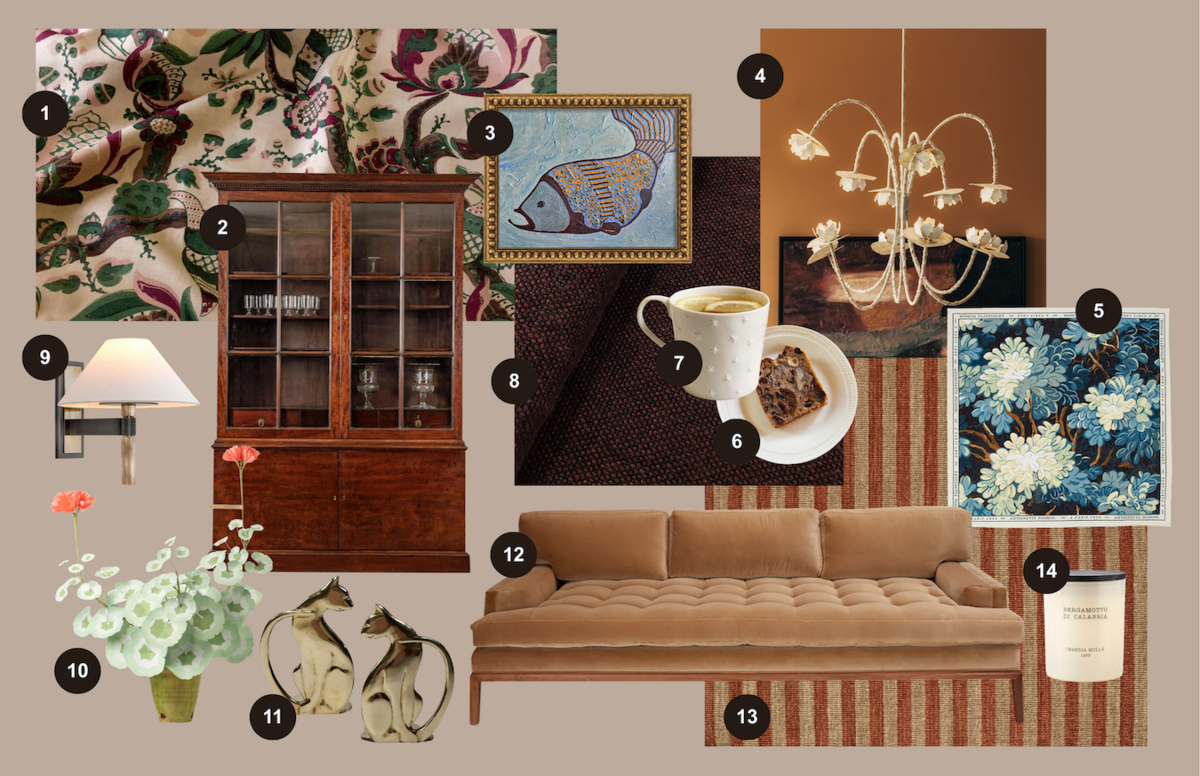 Jennifer Greer Hartmann’s venerable blend of modern artwork, antique furniture and hand-painted lighting
