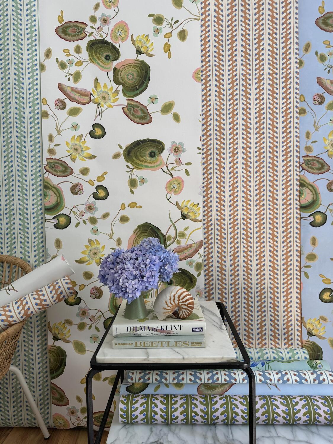 Selections from Sarah Gordon’s Garden Fresco collection at Supply Showroom