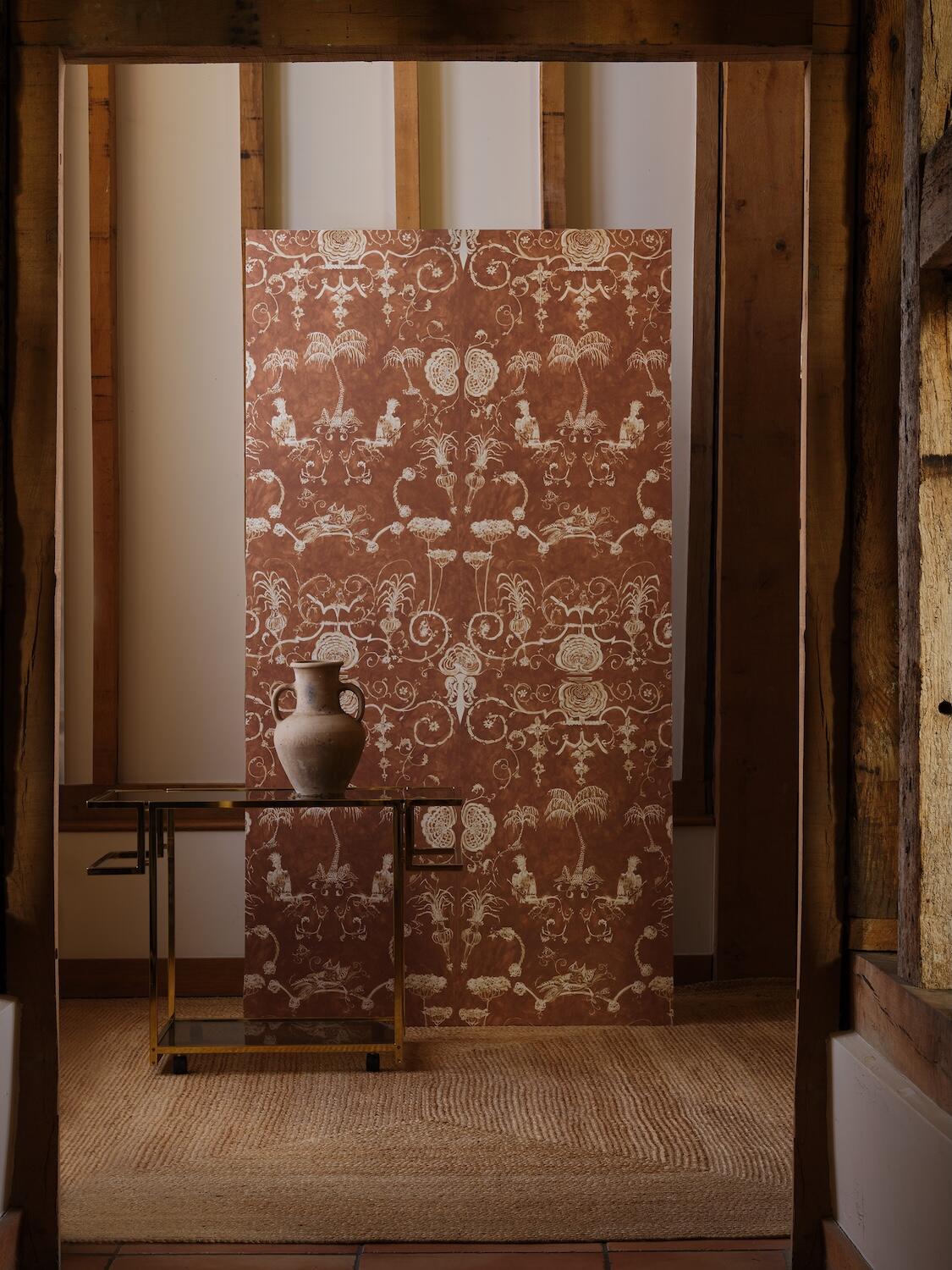 Vanbrugh’s Garden of Eden Petit Scale wallpaper in Mocha