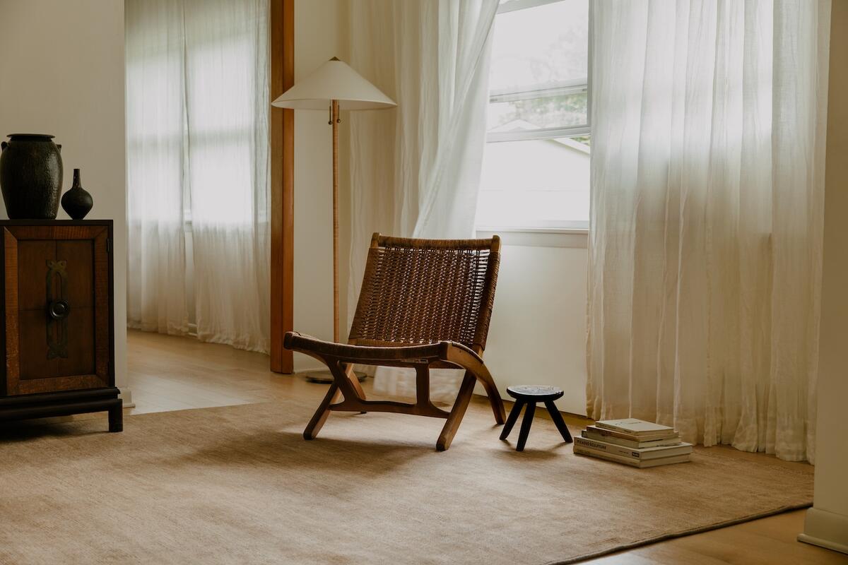 The Kyra rug in Terracotta by Ernesta
