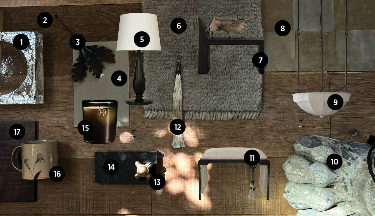 Sierra Fox’s subtly striking assortment of tasseled furniture, bronze lighting and plaster-like paint