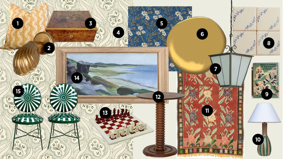 Shannon Eddings’s romantic mix of hand-carved furniture, floral textiles and delft-inspired tile
