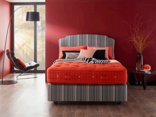 Vispring and Missoni Home partner on bed collection
